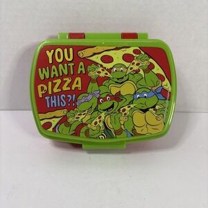 Teenage Mutant Ninja Turtles Sandwich Snack Box Lunch Container TMNT GUC